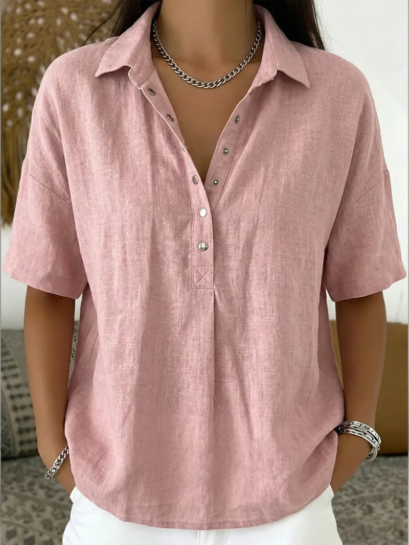 Sidonie | Chemise Col Boutonné Décontractée