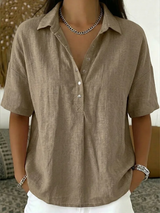 Sidonie | Chemise Col Boutonné Décontractée
