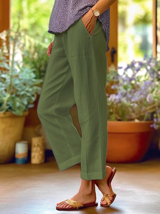 Armelle | Pantalon Droit Décontracté