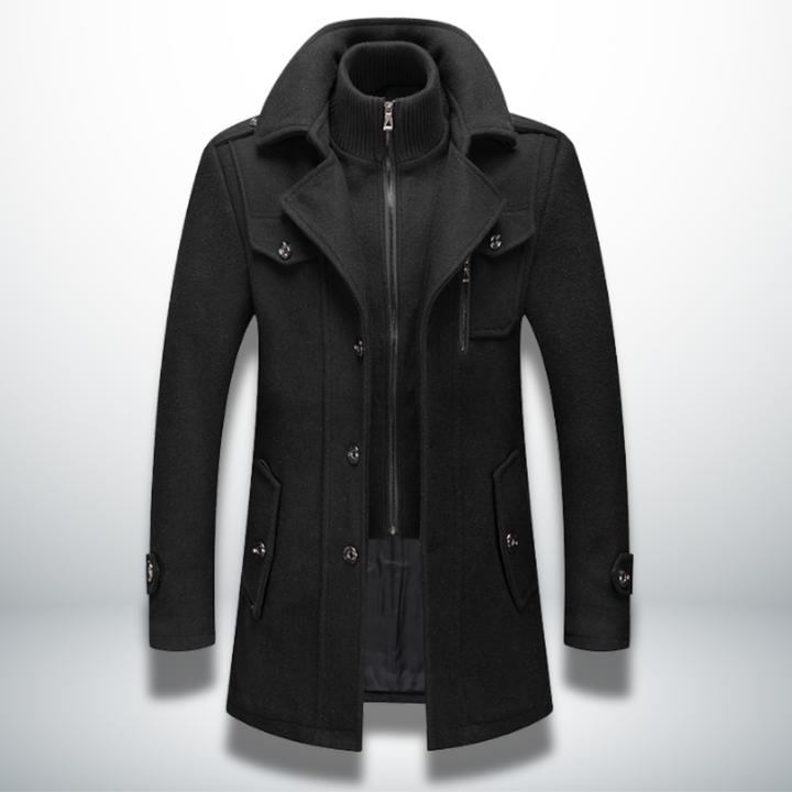 Ludovic | Manteau d'Hiver Élégant à Double Col