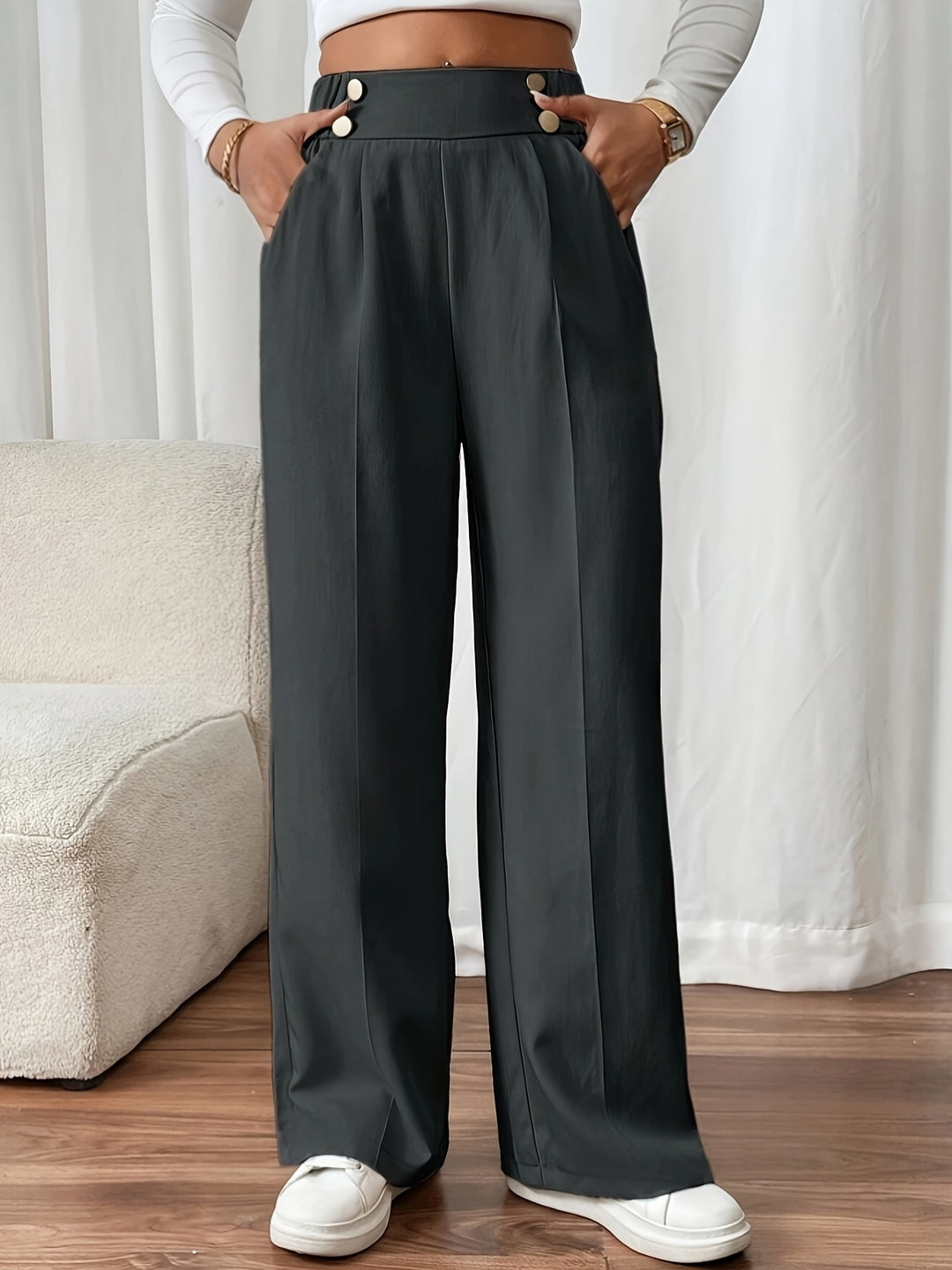 Ariane | Pantalon Fluide à Jambe Droite