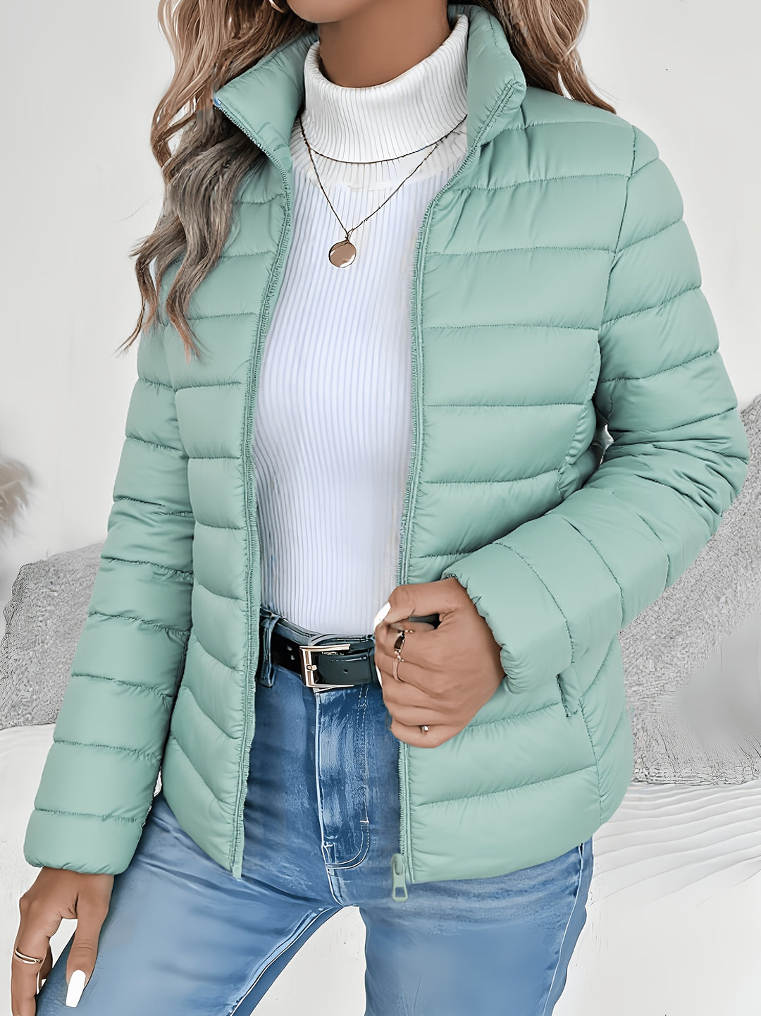 Nathalie | Veste Matelassée Légère Zippée
