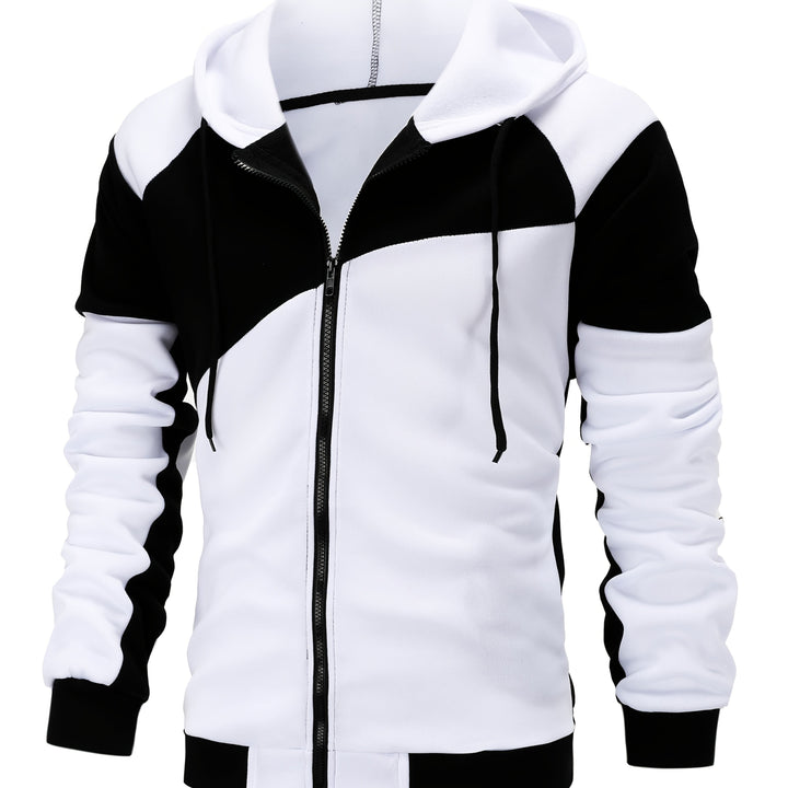 Édouard | Veste à Capuche Zippée Bicolore