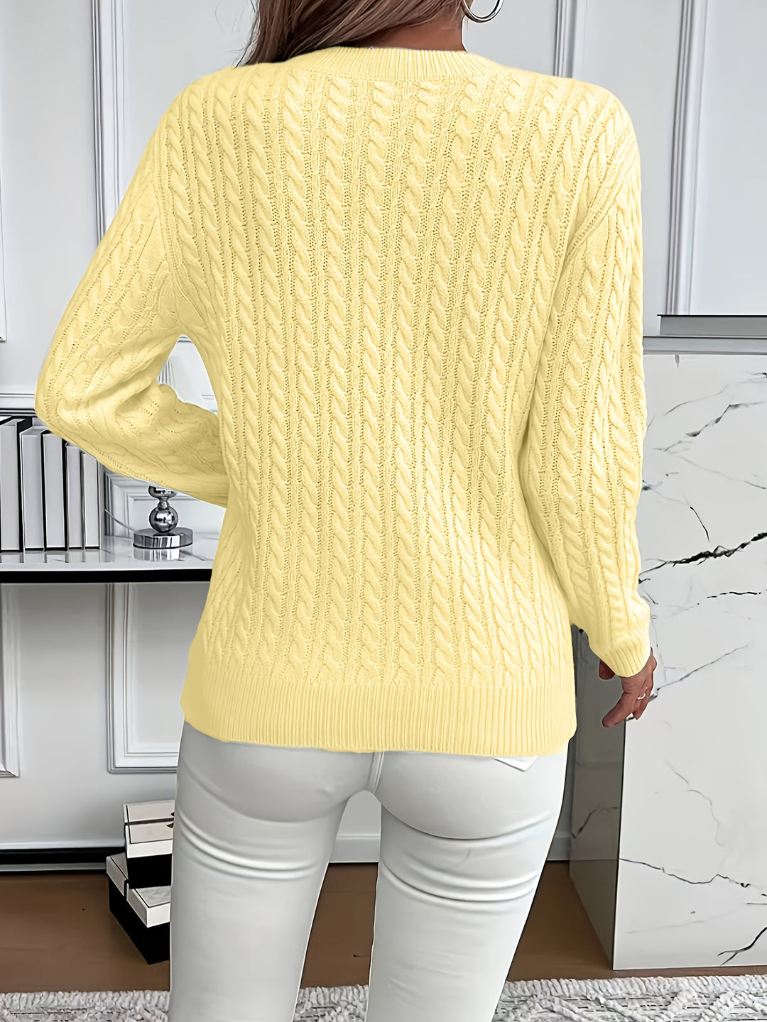 Emmanuelle | Pull Torsadé Coupe Ample