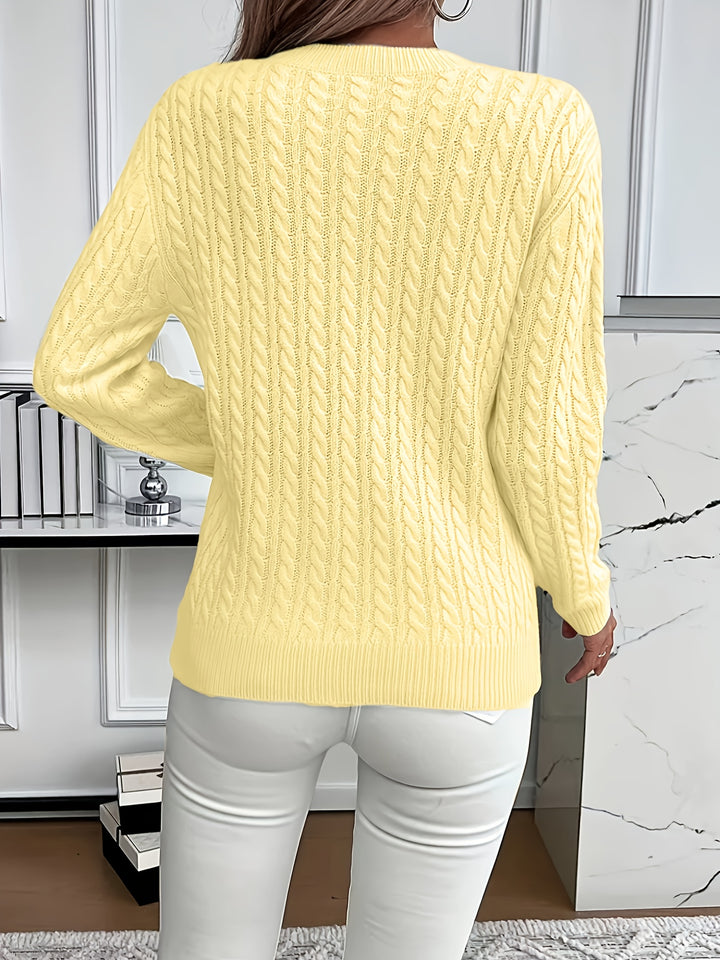 Emmanuelle | Pull Torsadé Coupe Ample