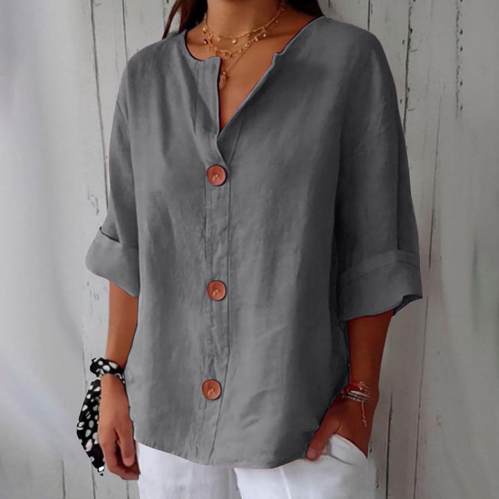 Blanche | Blouse Fluide Boutonnée