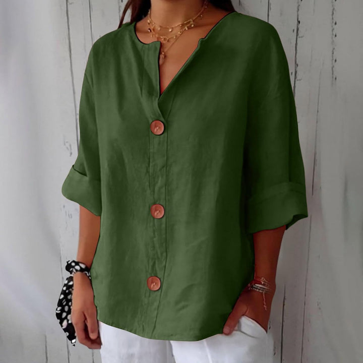 Blanche | Blouse Fluide Boutonnée