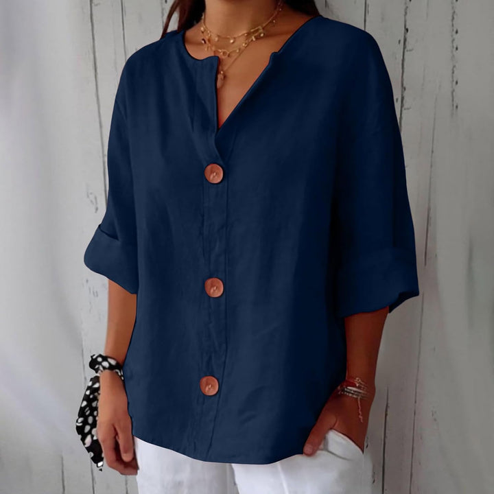Blanche | Blouse Fluide Boutonnée