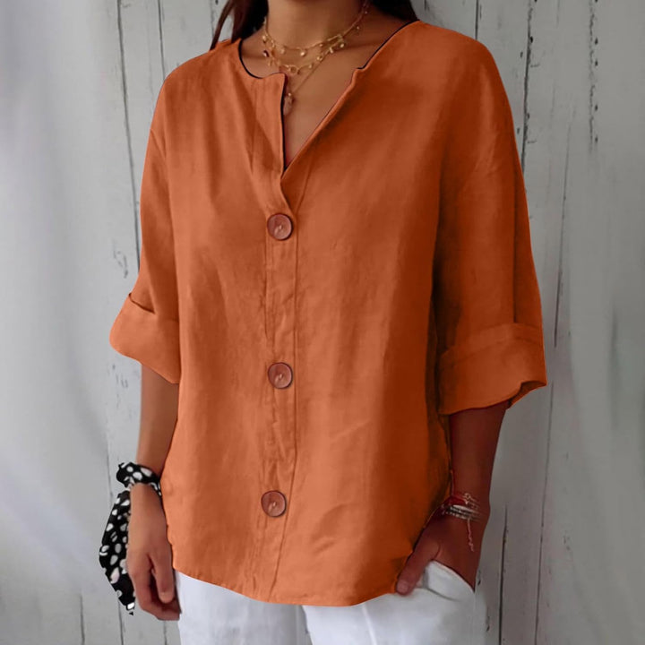 Blanche | Blouse Fluide Boutonnée