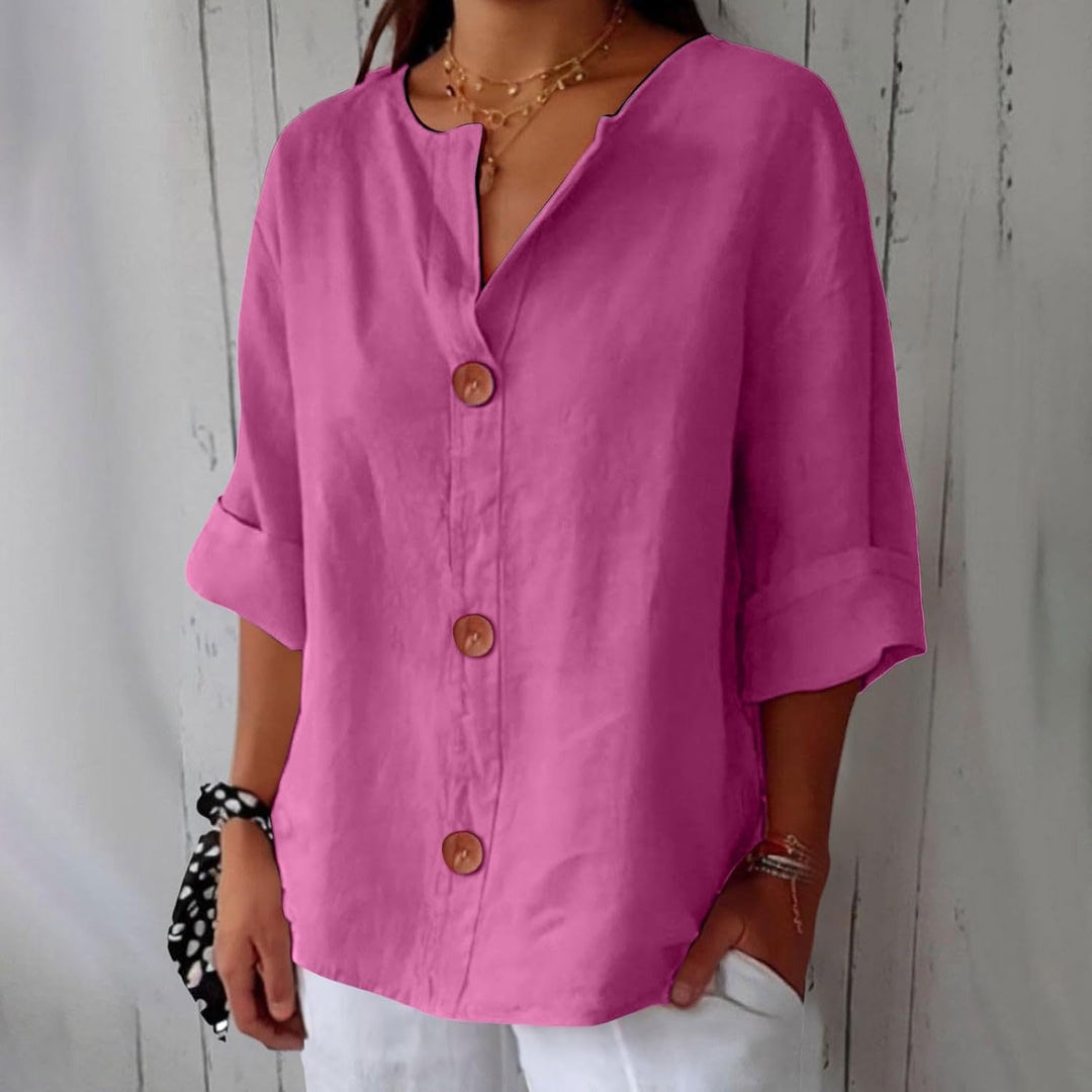 Blanche | Blouse Fluide Boutonnée