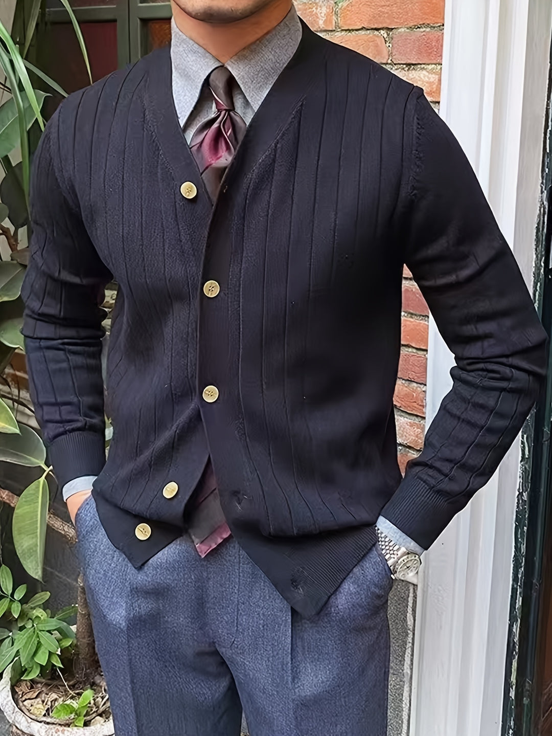 Barnabé | Cardigan Boutonné Nervuré