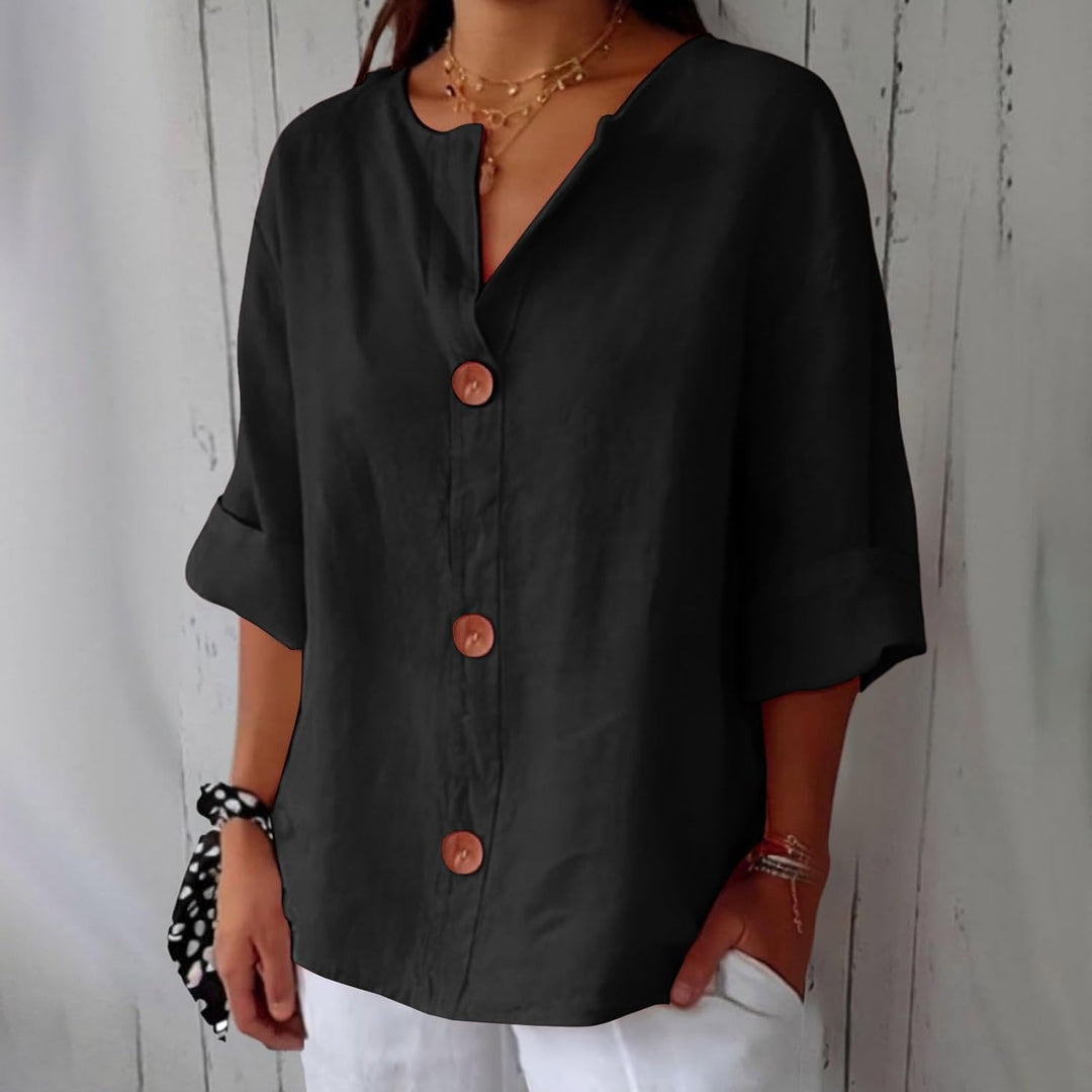 Blanche | Blouse Fluide Boutonnée