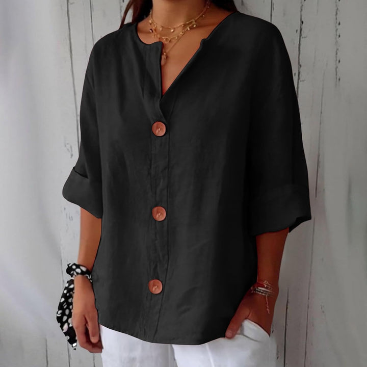 Blanche | Blouse Fluide Boutonnée