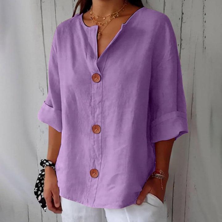 Blanche | Blouse Fluide Boutonnée
