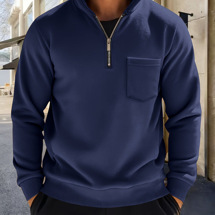 Laurent | Sweat Col Zippé Élégant