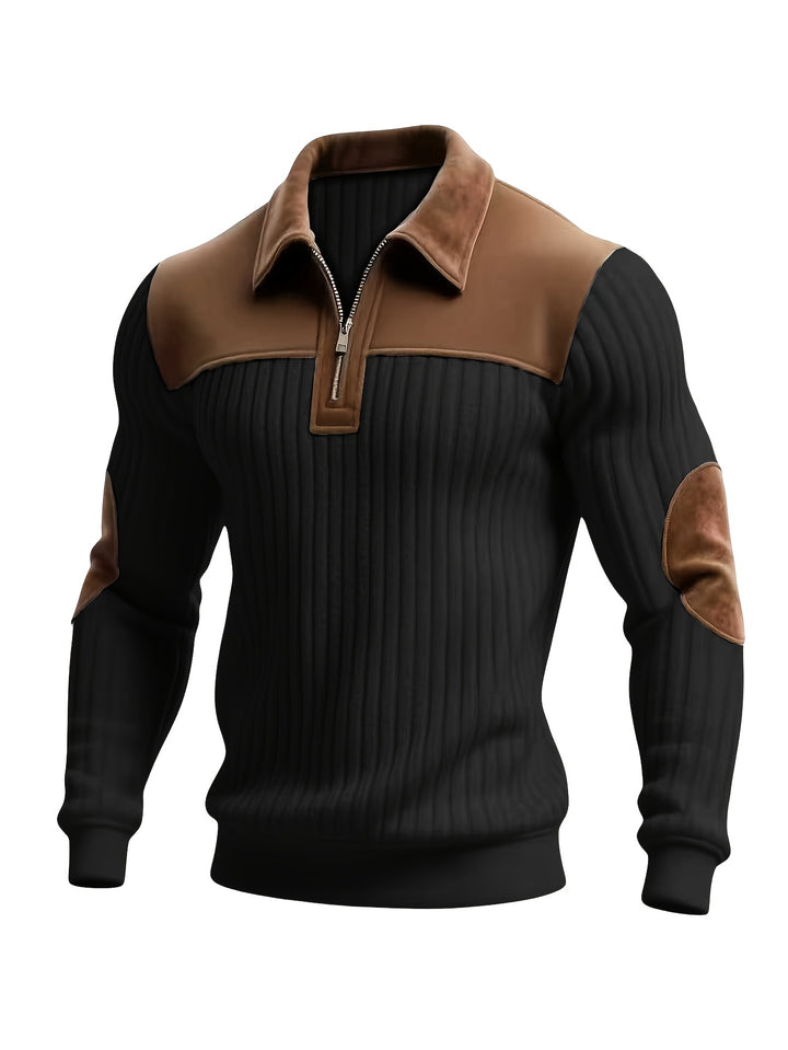 Bruno | Pull Col Zippé Élégant