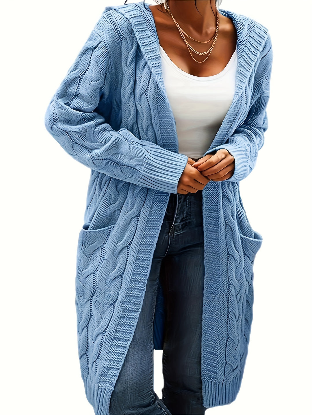 Valentine | Gilet Long Torsadé