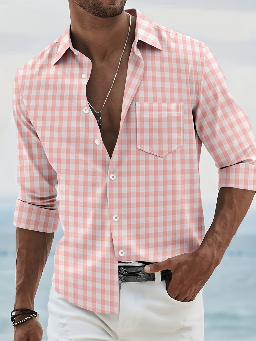 Maxime | Chemise à Carreaux Manches Longues