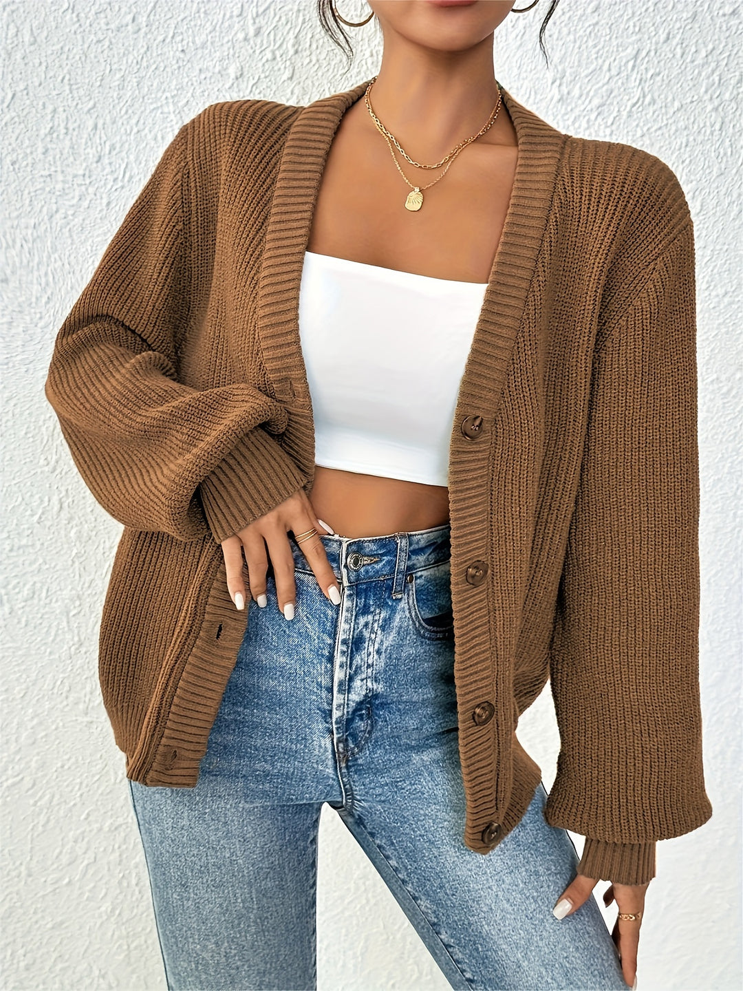 Hélène | Gilet Boutonné Élégant