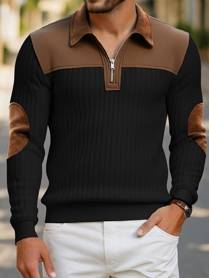 Bruno | Pull Col Zippé Élégant