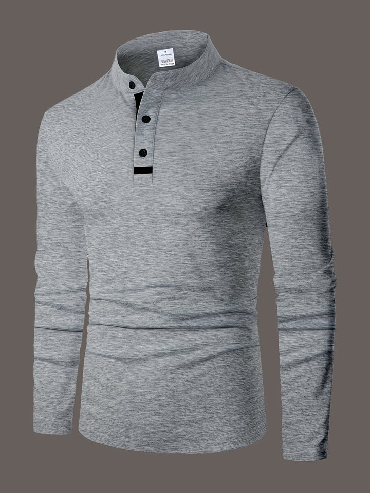 Cédric | Polo Manches Longues à Boutons