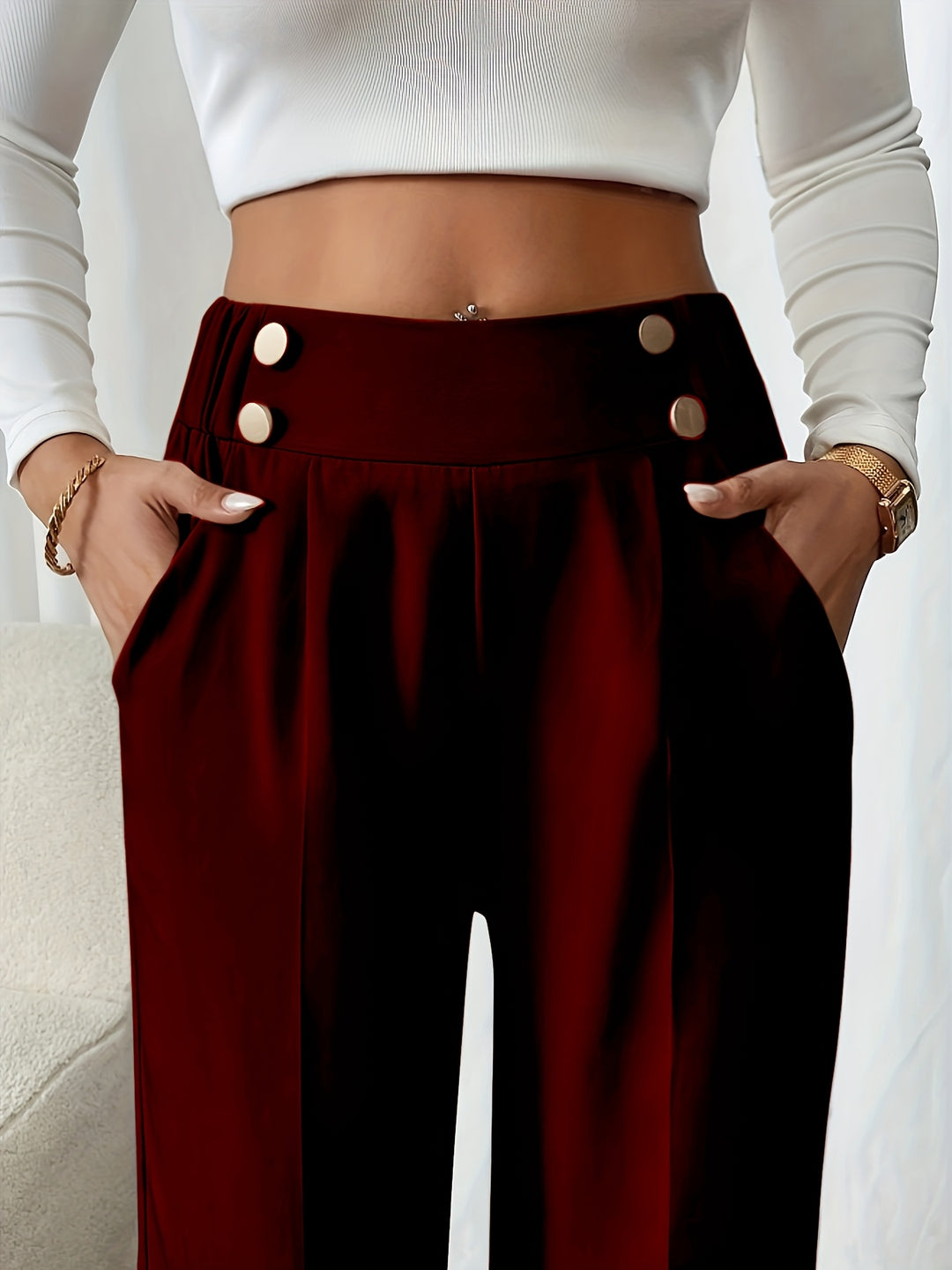 Ariane | Pantalon Fluide à Jambe Droite