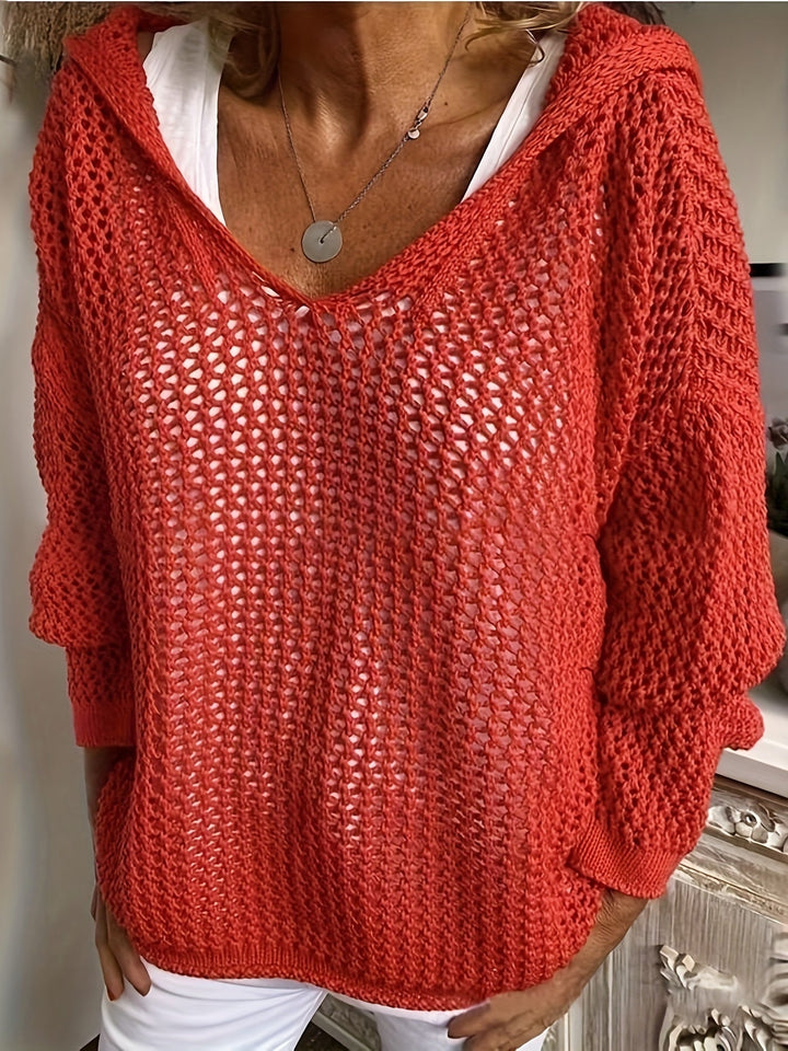 Aurore | Pull Ajouré Col V