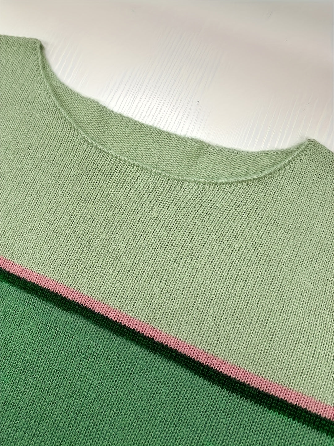 Amandine | Pull Color-Block à Manches Longues