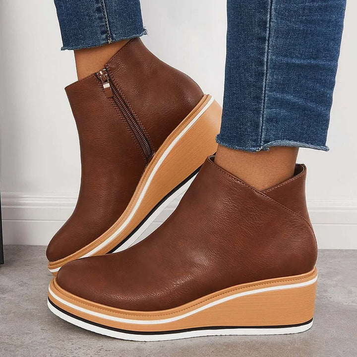 Oriane | Bottines Élégantes à Semelle Plateforme