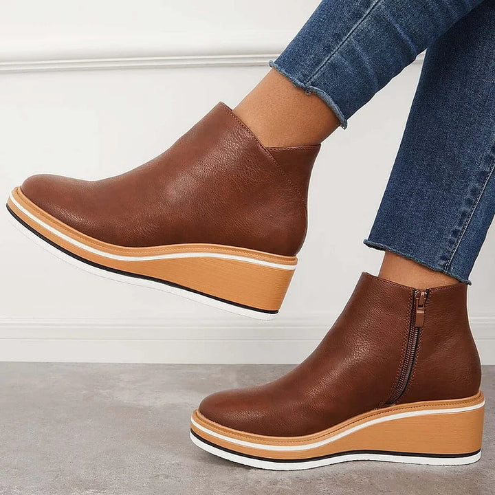 Oriane | Bottines Élégantes à Semelle Plateforme