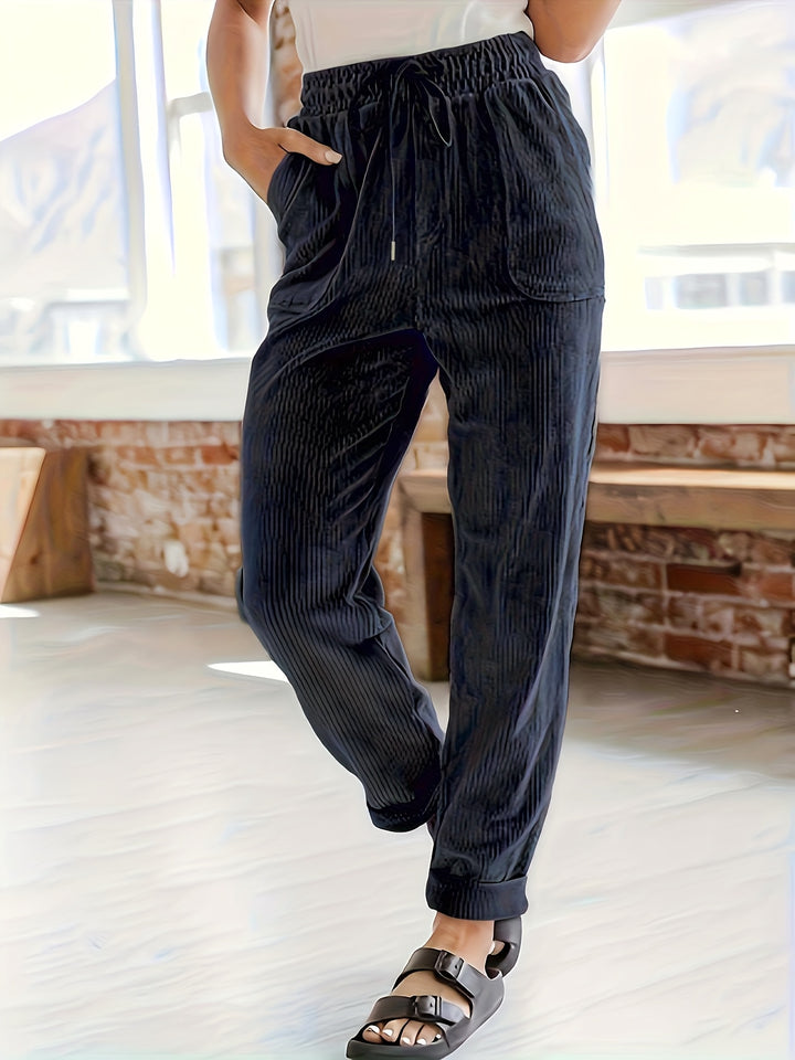 Roxane | Pantalon fluide à taille élastique
