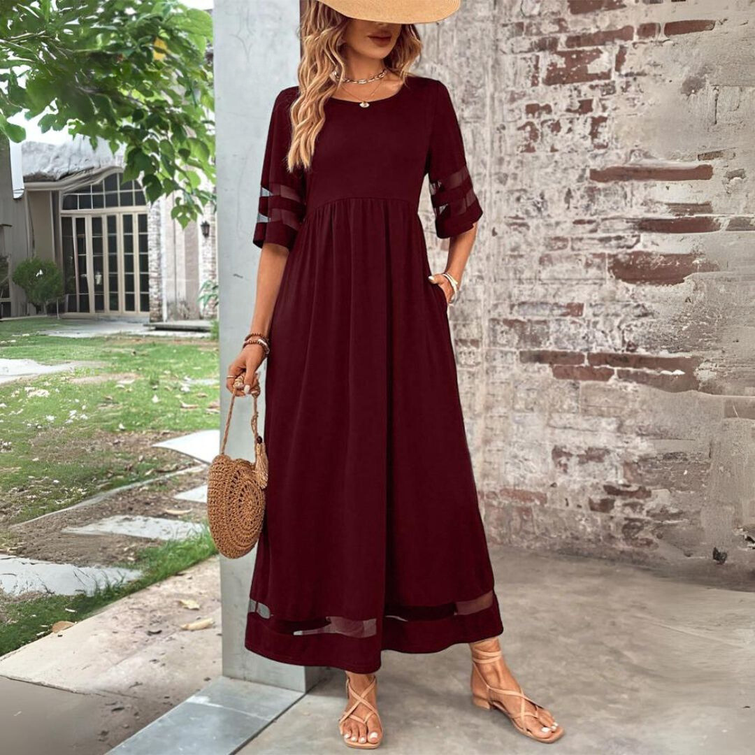 Joséphine | Robe Longue Fluide et Élégante