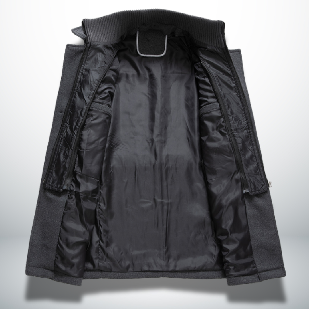 Ludovic | Manteau d'Hiver Élégant à Double Col