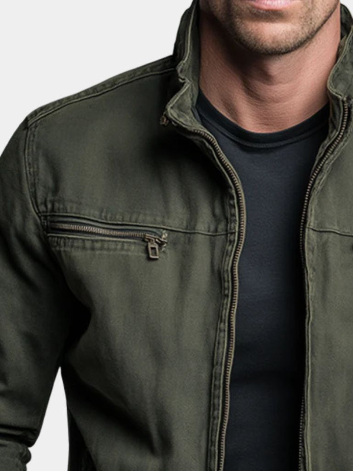Aubin | Veste Vintage à Col Montant
