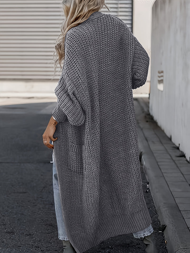 Yvette | Gilet Long Côtelé à Poches