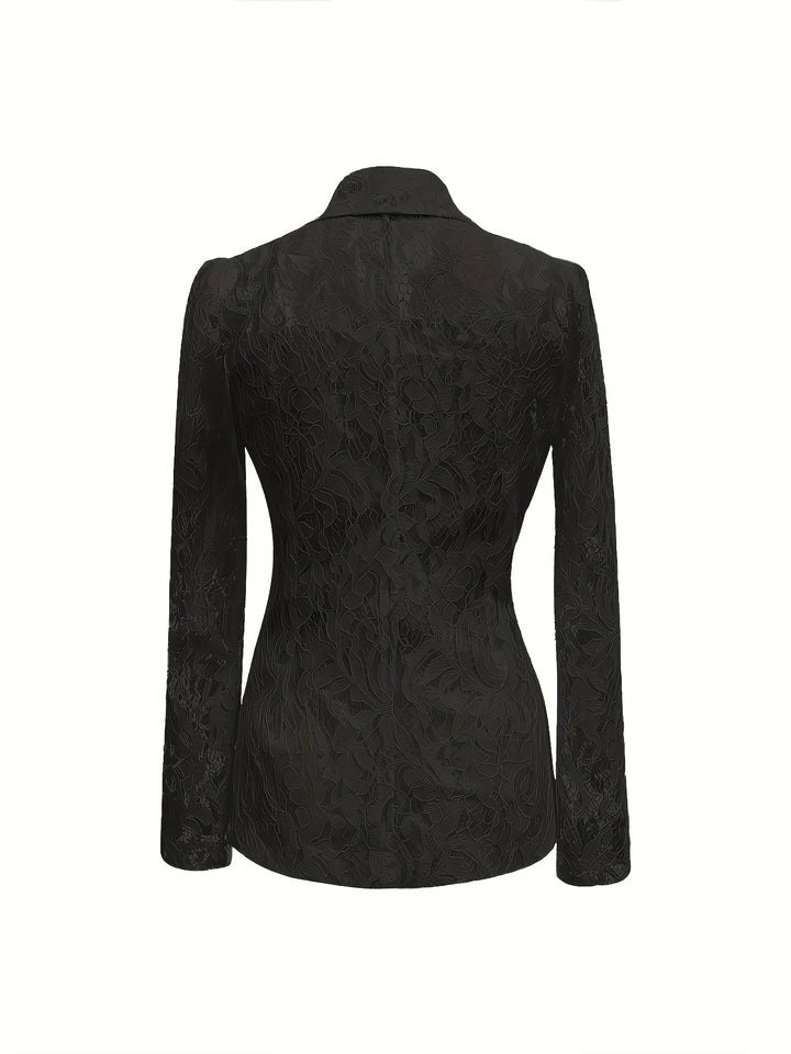 Salomé | Blazer Ajouré à Motifs Floraux