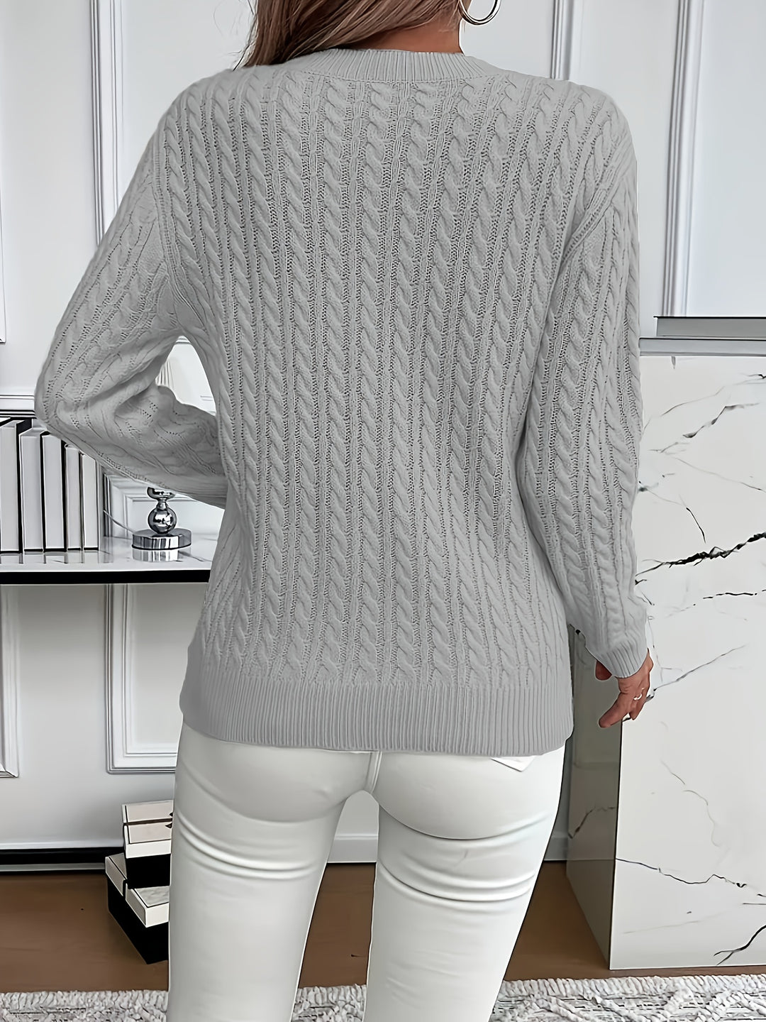 Emmanuelle | Pull Torsadé Coupe Ample
