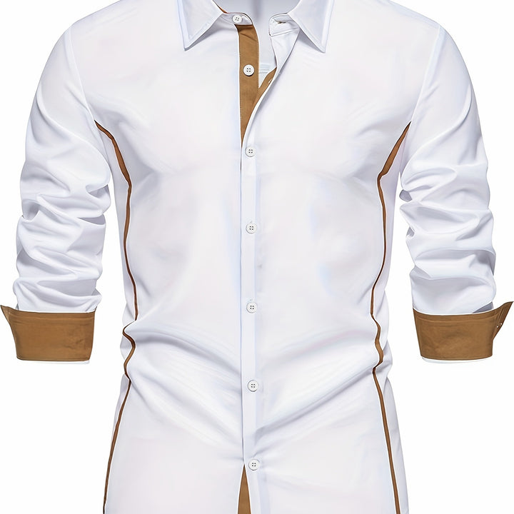 Xavier | Chemise Ajustée à Détails Contrastés