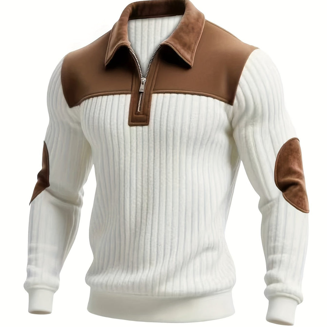 Bruno | Pull Col Zippé Élégant