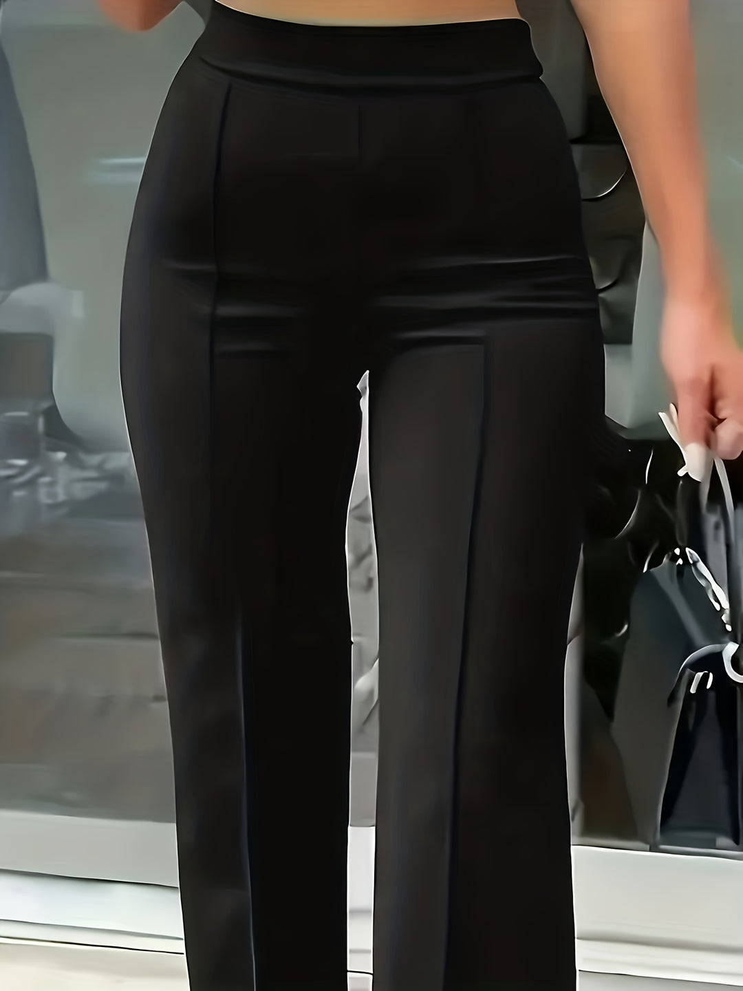 Adèle | Pantalon Droit Taille Haute