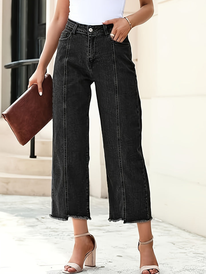 Odette | Jean Droit Raccourci Taille Haute
