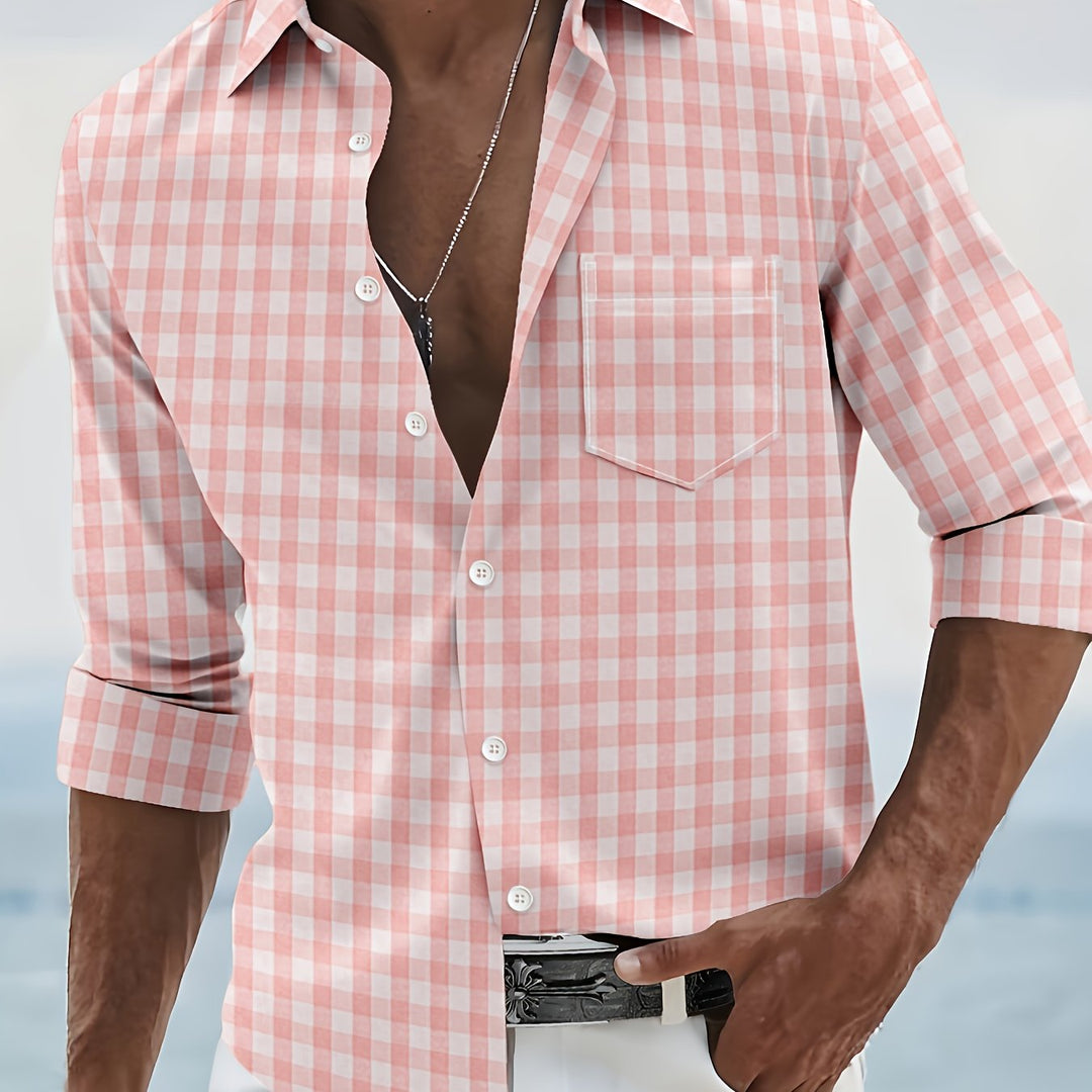 Maxime | Chemise à Carreaux Manches Longues