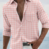 Maxime | Chemise à Carreaux Manches Longues