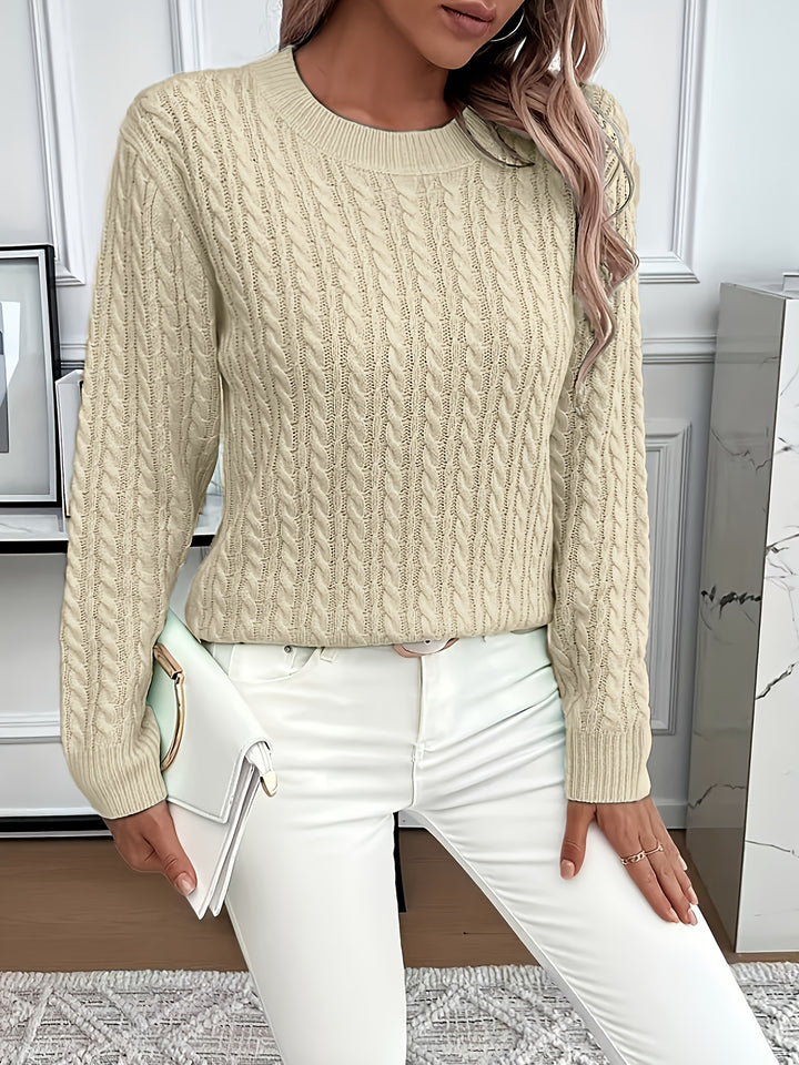 Emmanuelle | Pull Torsadé Coupe Ample