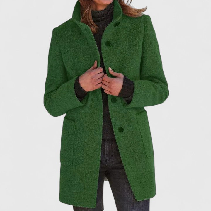 Clarisse | Manteau Élégant à Col Montant