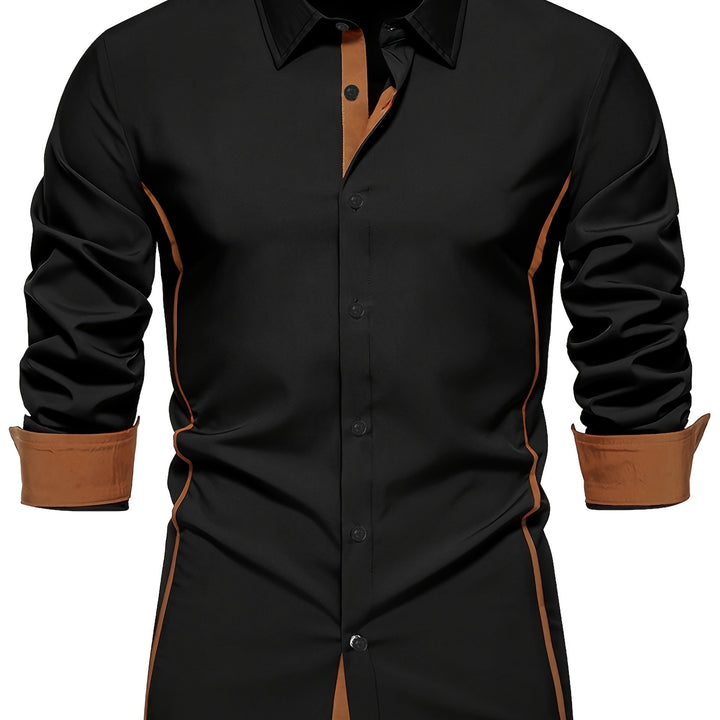 Xavier | Chemise Ajustée à Détails Contrastés