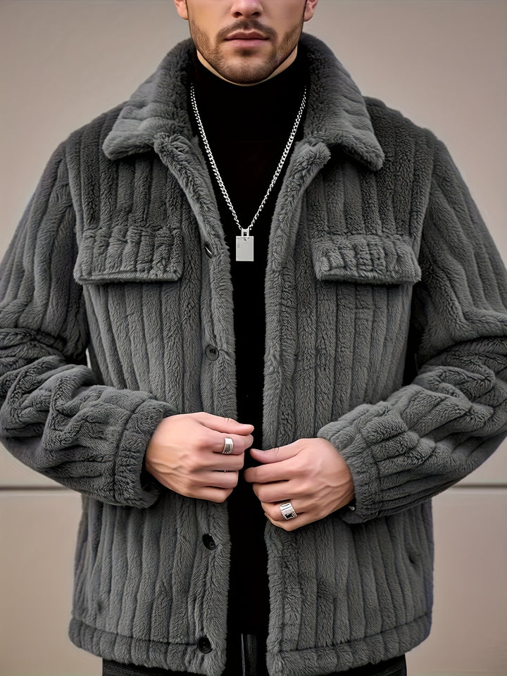 Norbert | Veste d'Hiver Texturée Boutonnée