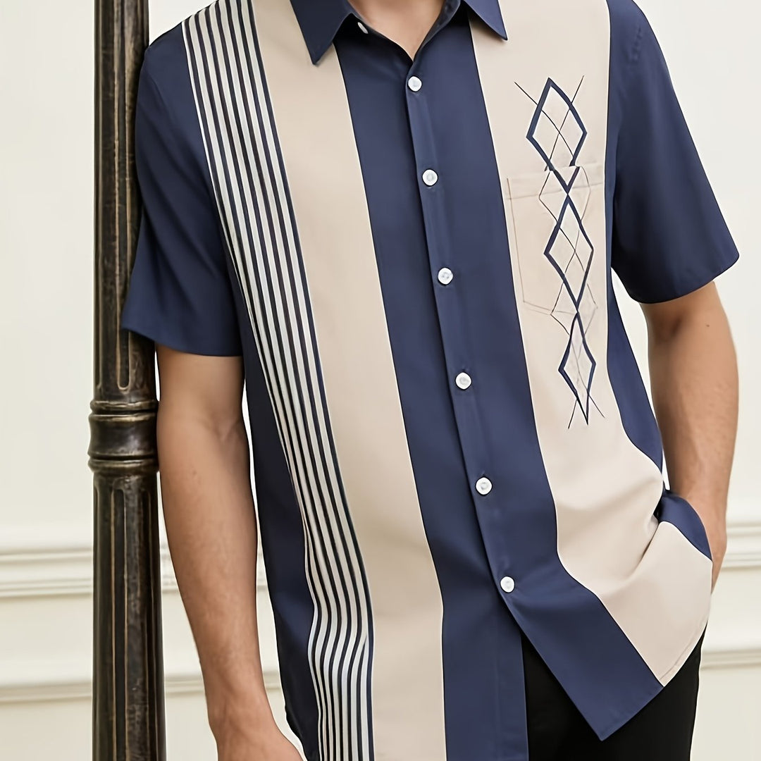Roland | Chemise Rétro à Manches Courtes