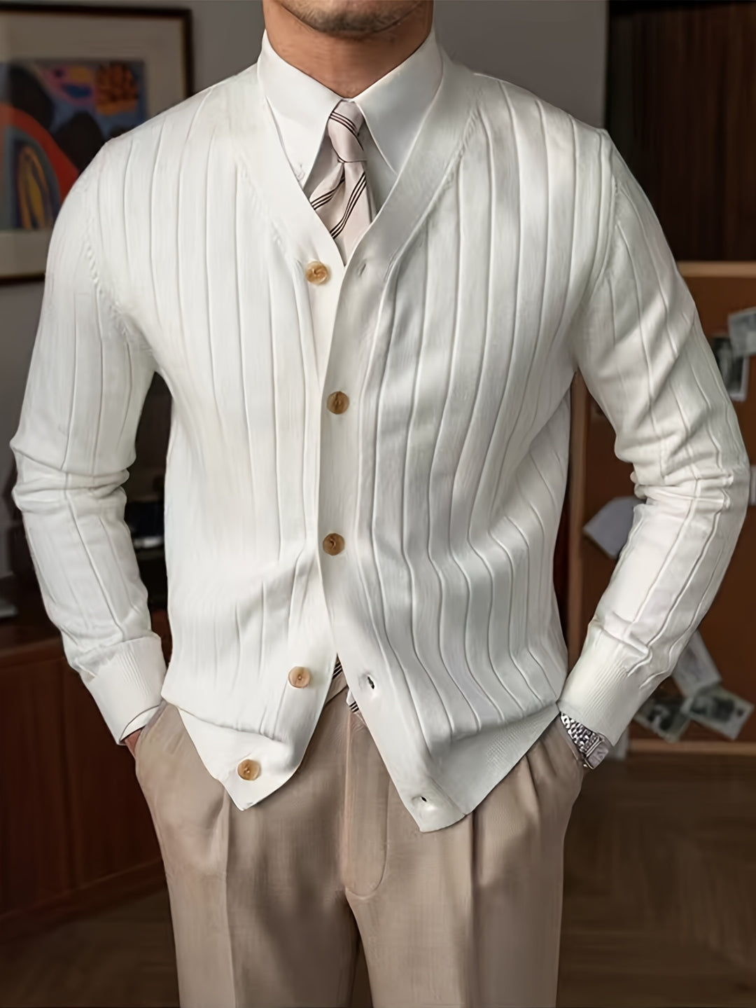 Barnabé | Cardigan Boutonné Nervuré