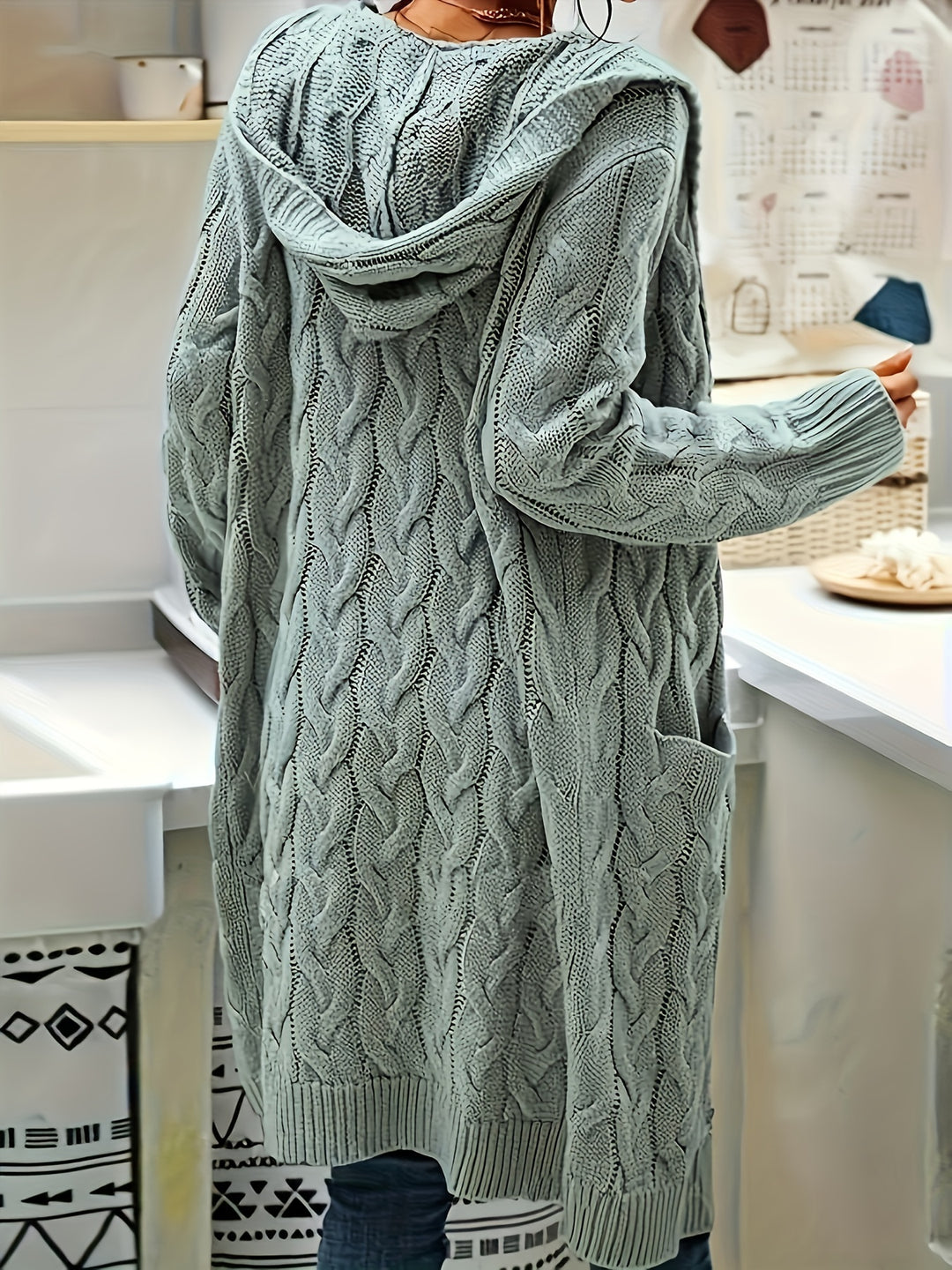 Valentine | Gilet Long Torsadé